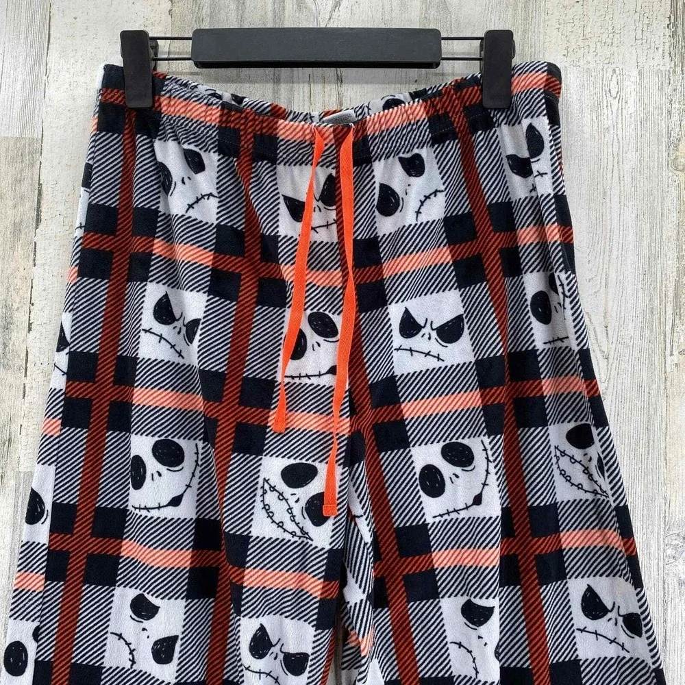 Disney Nightmare Before Christmas Pajama Pants Womens Medium White Drawstring - Picture 4 of 7